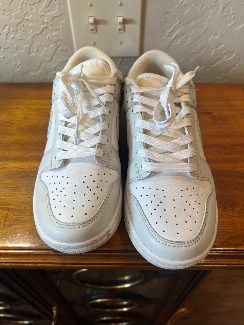 Nike dunk White and light gray Low Top Sneakers
